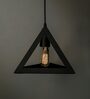 Swirl Black Metal Hanging Light