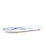 White Oval Marble (14 x 6 Inches) Appetizer Platter
