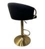 Swivel Bar Chair In Black Color