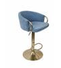 Swivel Bar Chair In Blue Color