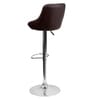 Blaze Swivel Bar Stool in Brown Colour