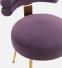 Swizzy Velvet Dining Chair In Purple Colour
