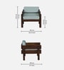 Swoon Sheesham Wood 1 seater Sofa in Provincial Teak Finish Swoon Sheesham Wood 1 seater Sofa in Provincial Teak Finish