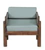 Swoon Sheesham Wood 1 seater Sofa in Provincial Teak Finish Swoon Sheesham Wood 1 seater Sofa in Provincial Teak Finish