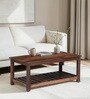 Swoon Sheesham Wood Coffee Table in Provincial Teak Finish Swoon Sheesham Wood Coffee Table in Provincial Teak Finish