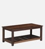Swoon Sheesham Wood Coffee Table in Provincial Teak Finish Swoon Sheesham Wood Coffee Table in Provincial Teak Finish