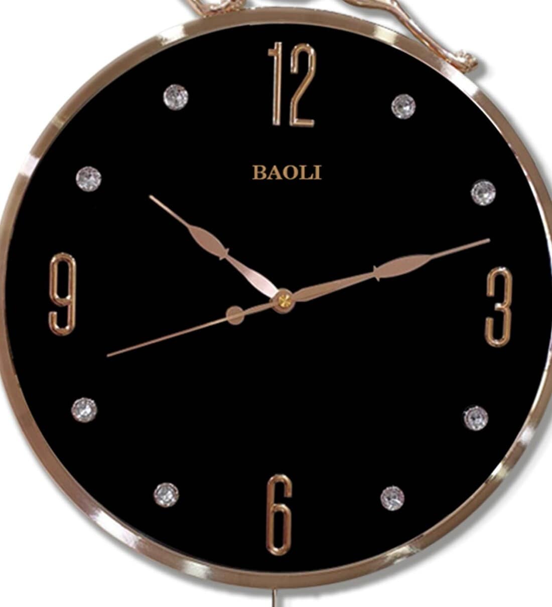 Buy Synthetic Rose Gold Pendulum Wall Clock By FunkyDecors Online