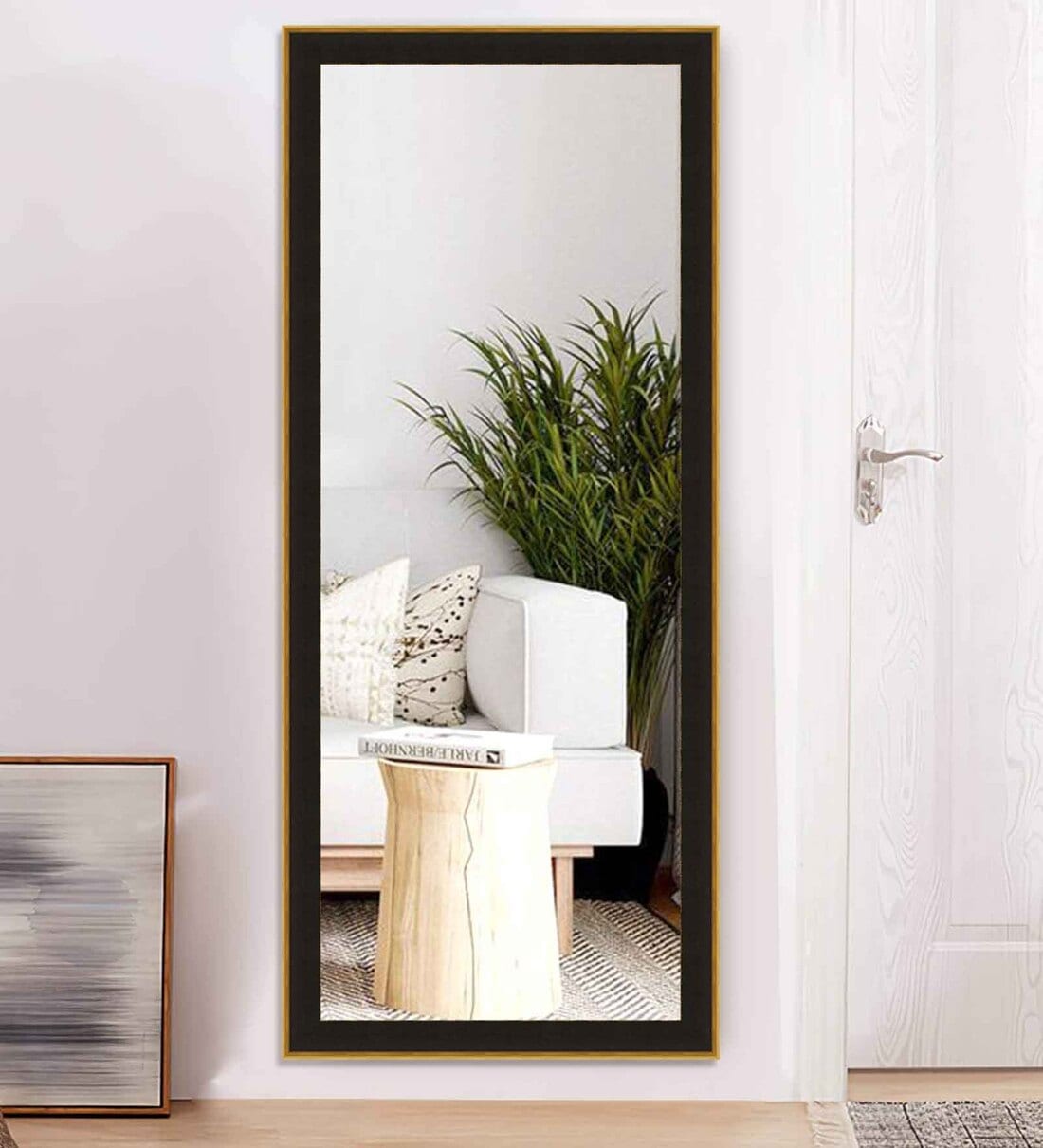 Bathroom Mirror Pepperfry Decorative Mirrors Black Synthetic Wood