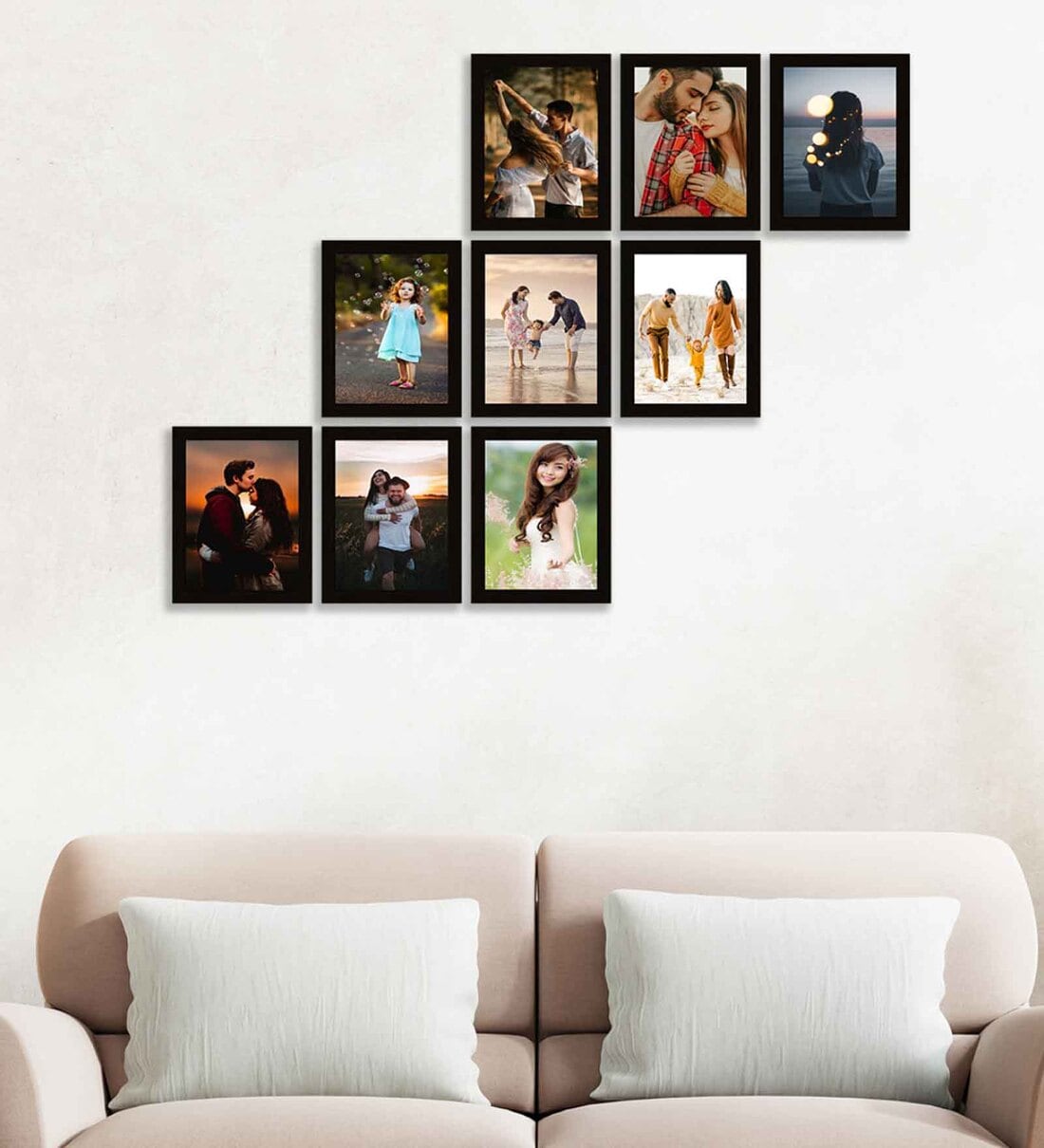 Buy Ella Set Of 9 Black Synthetic Wood Collage Photo Frames at 21% OFF ...