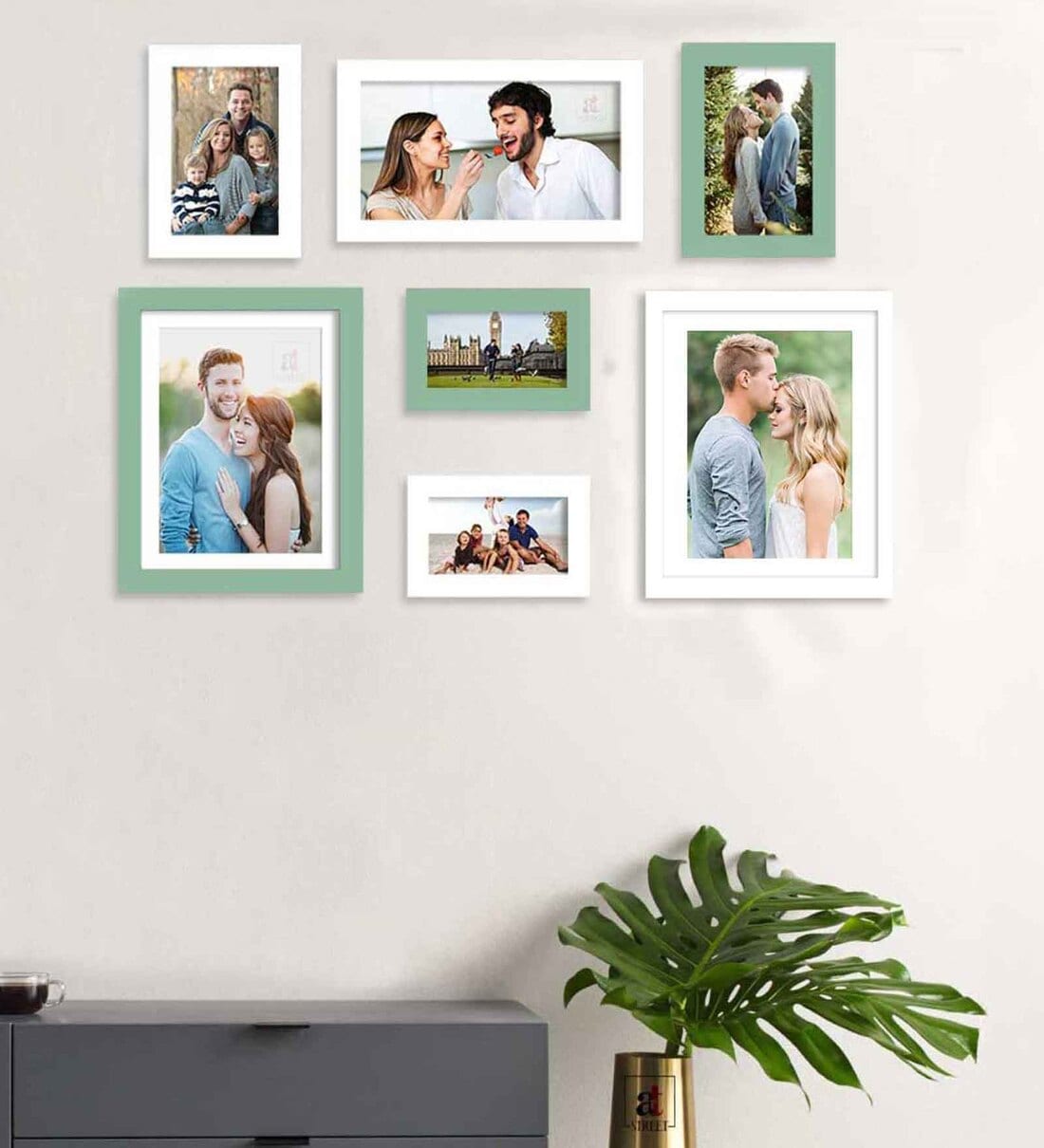 Love Collage Hanging Photo Frame -Available in 4 colors - WallMantra