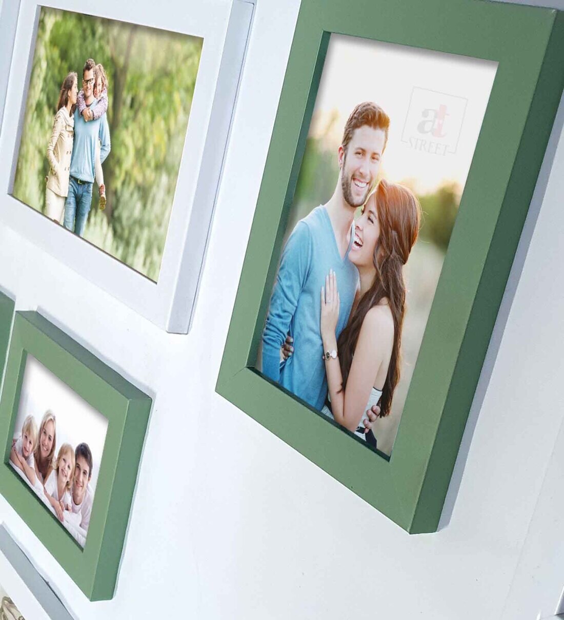 Love Collage Hanging Photo Frame -Available in 4 colors - WallMantra