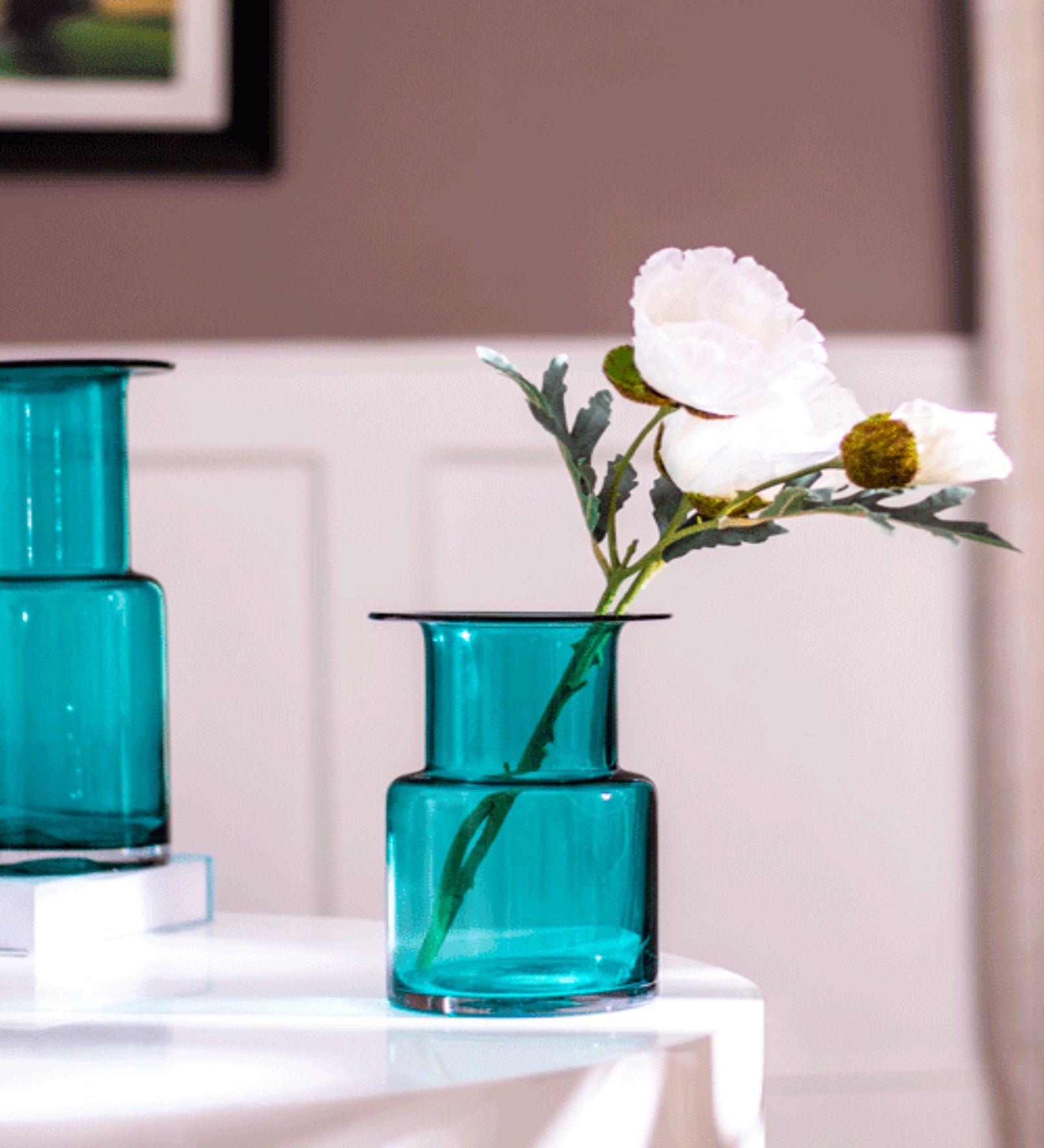 Symmetric Matrix Multicolour Glass Vase