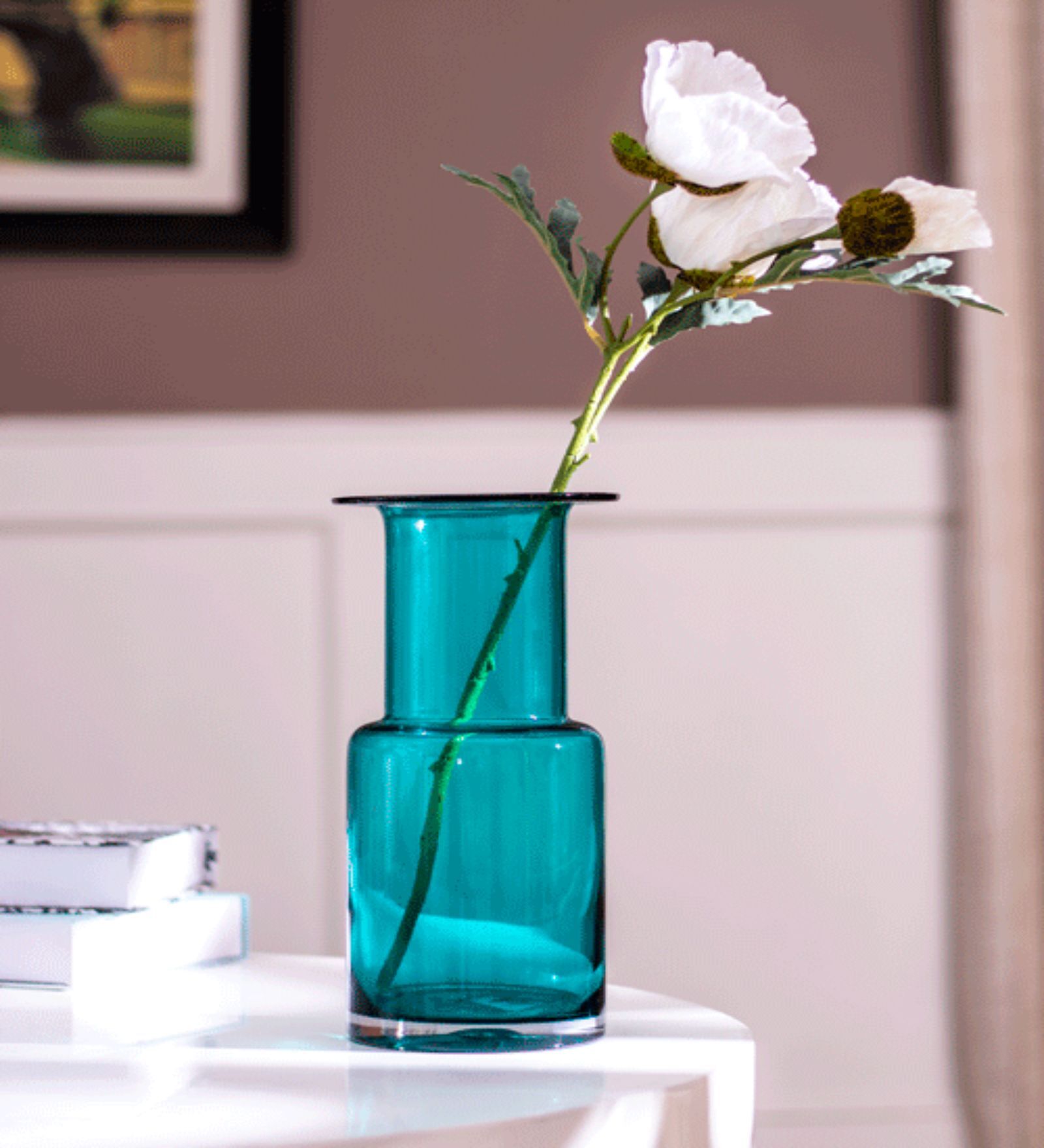 Symmetric Matrix Multicolour Glass Vase