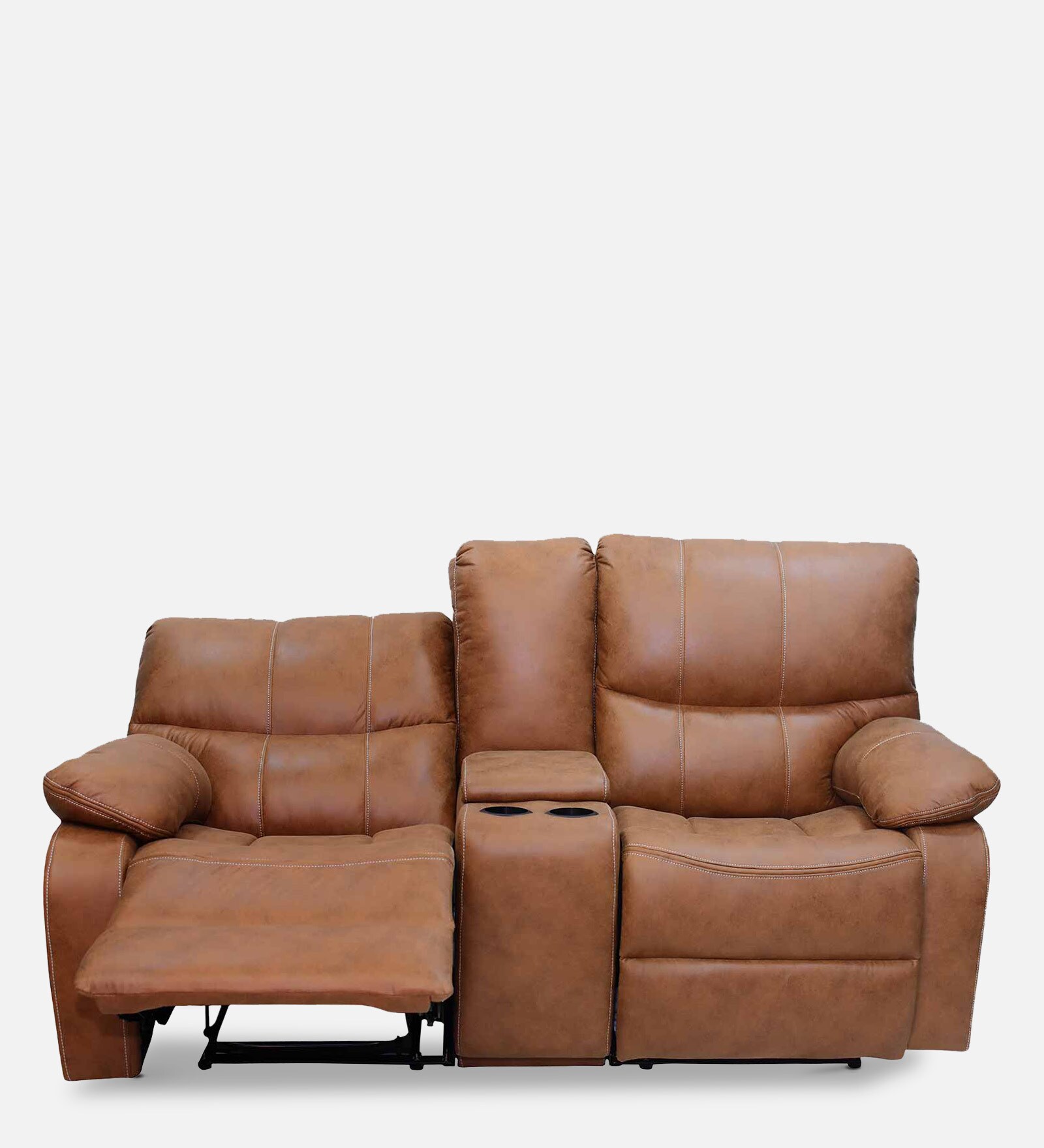 Buy Symphony Leatherette 2 Seater Manual Recliner In Brown Colour At 18 Off By Estre Pepperfry 6519