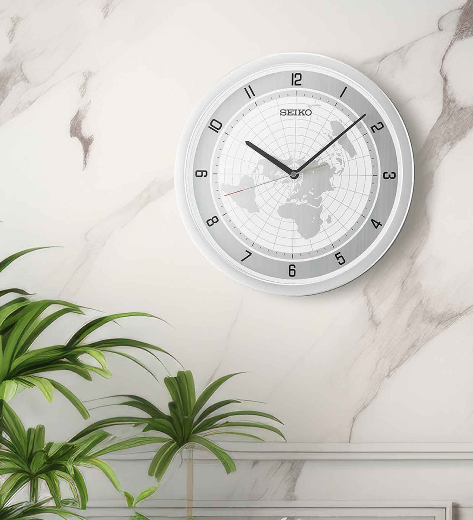 Synthetic Grey Analog Wall Clock