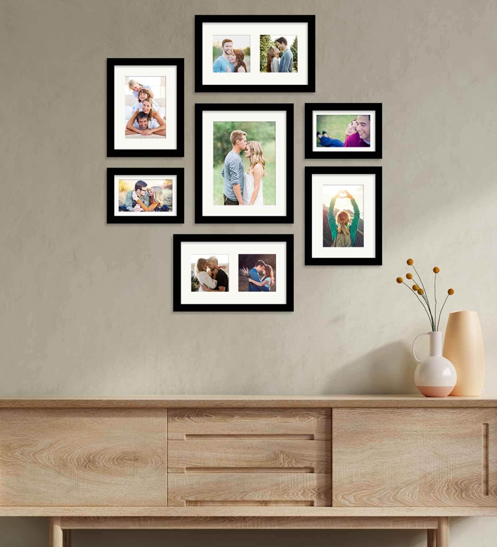 Buy Emily Set Of 7 Black Synthetic Wood Collage Photo Frames at 5% OFF ...