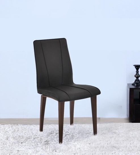 Symphony Dining Chair In Black Leatherette By Home