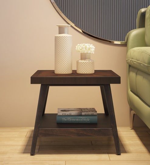 Symphony End Table In Brown Finish