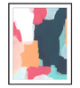 Sychronicity Multicolour Multicolor Paper Framed Art Print Set of 2