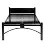 Metallika Metal Single Bed in Black Finish