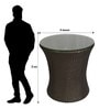 Sydney Wicker Table And Chair Set In Brown Dual Tone Finish