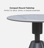 Sylus Side Table In White Colour