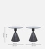 Sylus Side Table In White Colour