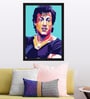 Sylvester Stallone Wooden Framed Art Print
