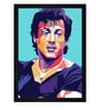 Sylvester Stallone Wooden Framed Art Print