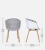Sylvia Fabric Iconic Chair in Grey Colour