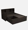 Sylvia Queen Size Bed in Dark Wenge Finish With Box Storage