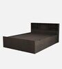 Sylvia Queen Size Bed in Dark Wenge Finish With Box Storage