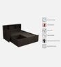 Sylvia Queen Size Bed in Dark Wenge Finish With Box Storage