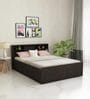 Sylvia Queen Size Bed in Dark Wenge Finish With Box Storage