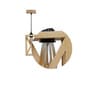 Symmetric Beige Solid Wood Single Hanging Light