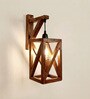 Symmetric Wooden Novelty Wall Light (Natural Wood)