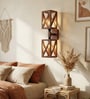 Symmetric Wooden Novelty Wall Light (Natural Wood)
