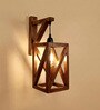 Symmetric Wooden Novelty Wall Light (Natural Wood)