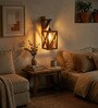 Symmetric Wooden Novelty Wall Light (Natural Wood)