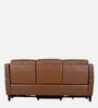 Symphony Leather 3 Seater Recliner Sofa in Brown Colour