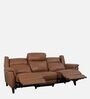 Symphony Leather 3 Seater Recliner Sofa in Brown Colour