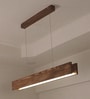 Synergy 48 Brown Solid Wood Linear LED Hanging Light
