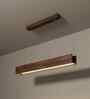 Synergy 48 Brown Solid Wood Linear LED Hanging Light