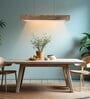 Synergy 48 Brown Solid Wood Linear LED Hanging Light