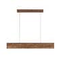Synergy 48 Brown Solid Wood Linear LED Hanging Light