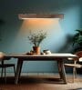 Synergy 48 Brown Solid Wood Linear LED Hanging Light