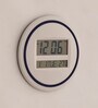 Synthetic Abstract Digital Wall & Table Clock In White