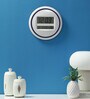 Synthetic Abstract Digital Wall & Table Clock In White