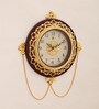 Red Plastic Chain Traditional Wall Clock