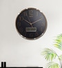 Gold Plastic Digital Modern Wall Clock